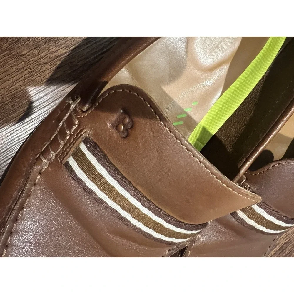 Bostonian Comonwealth Flexlite Men's Slip On Loafers Size‎ 10.5 M Brown Leather